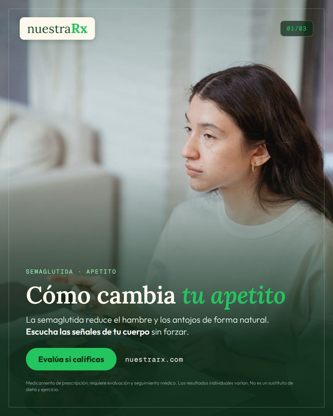 Semaglutida: saciedad, apetito y relación con la comida