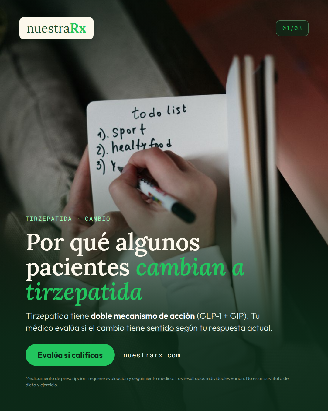 Tirzepatida: cambiar de semaglutida