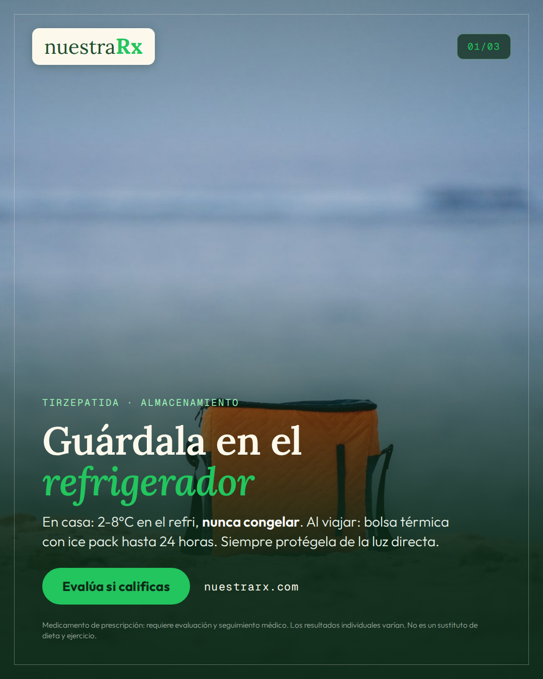 Tirzepatida: día a día, viaje y dosis olvidada