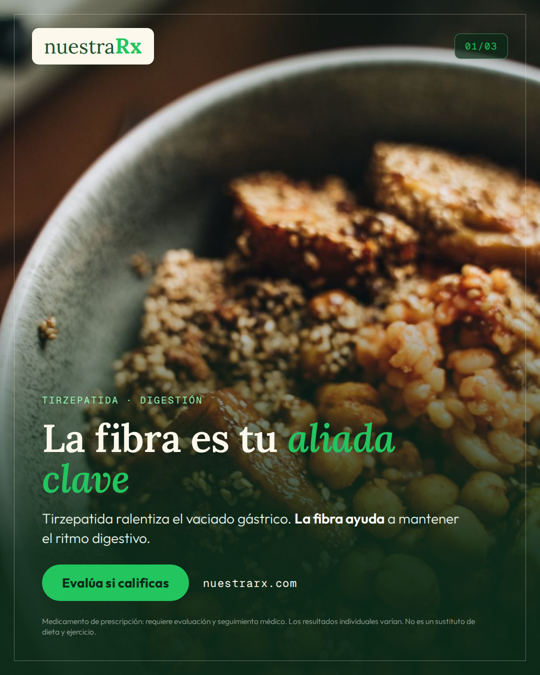 Tirzepatida: fibra, regularidad y digestión