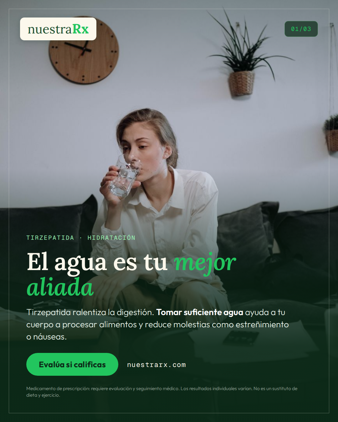 Tirzepatida: hidratación, digestión y manejo de efectos