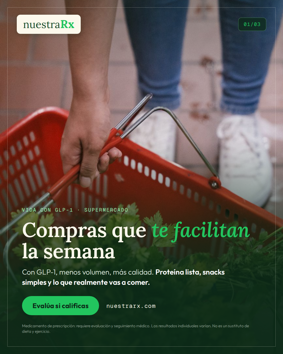 Vida con GLP-1: compras, despensa y etiquetas
