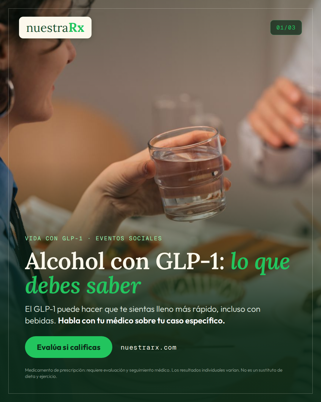 Vida con GLP-1: eventos sociales, alcohol y preguntas