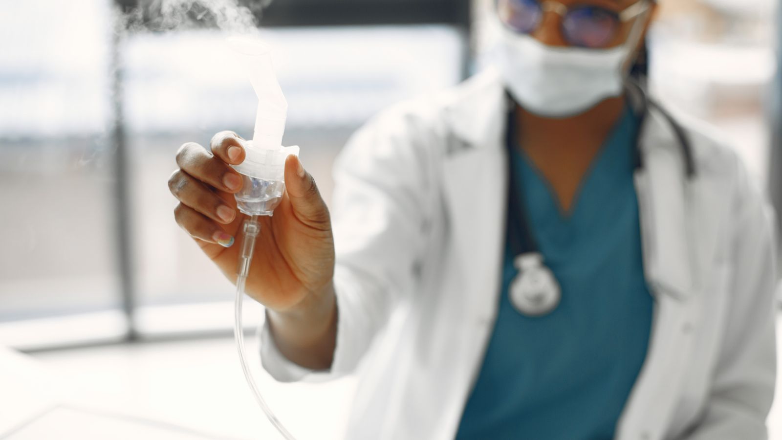 Cuidado respiratorio, nebulizador