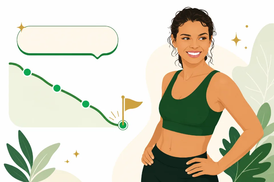 Ilustración del seguimiento de progreso en la app