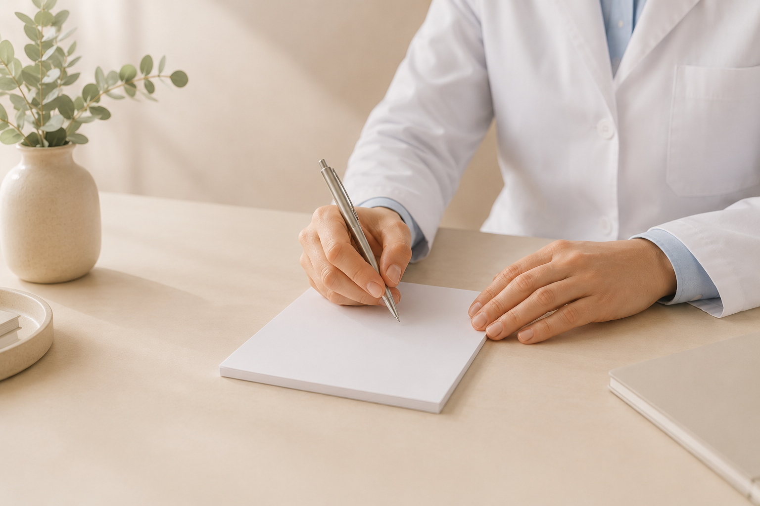 Médico licenciado revisa tu caso